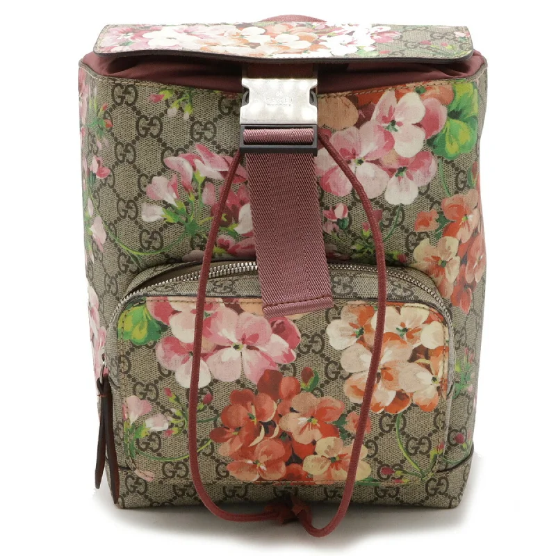 Handle bags with abstract art for uniqueness -Gucci  pink Pvc Suede Backpack (Pre-Owned)