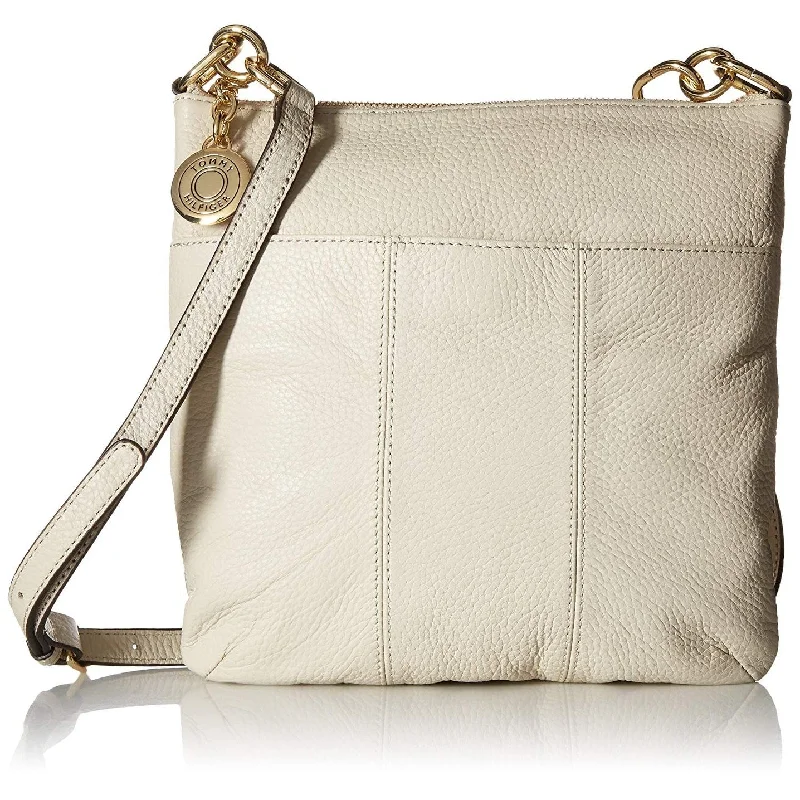 Handle bags with bold logos for branding -Tommy Hilfiger TH Signature Small Crossbody Khaki/Gold