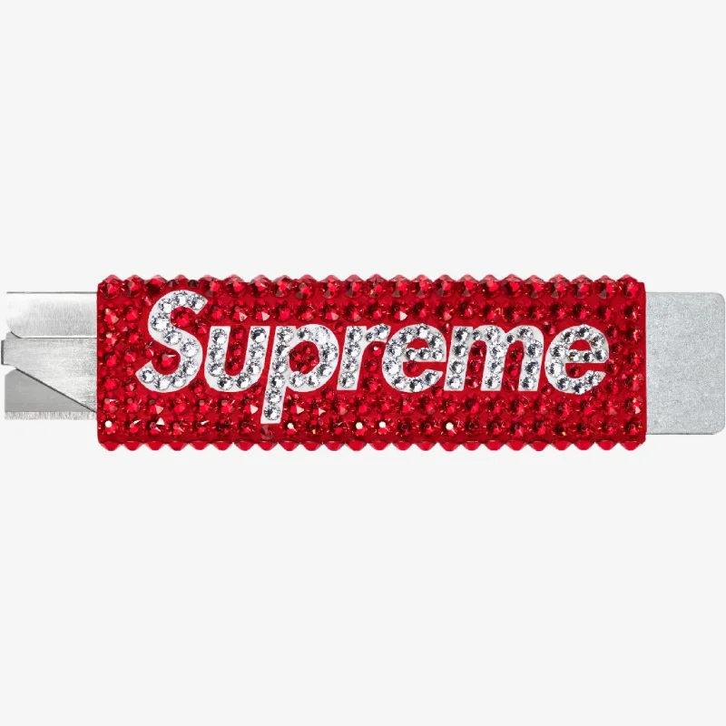 Minimalist cap for sleek simple style -Supreme x Swarovski Crystal Box Cutter Red (FW24)