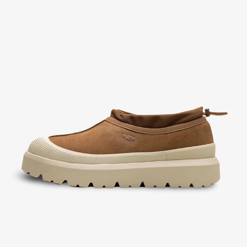 Soft cotton cap for all-day wear ease -(Men's) UGG Tasman Weather Hybrid Slipper 'Chestnut Whitecap' (2023) 1144096-CWTC