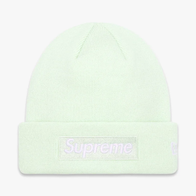 Minimal dad cap for understated charm -Supreme Beanie 'Box Logo' Light Green (FW23)