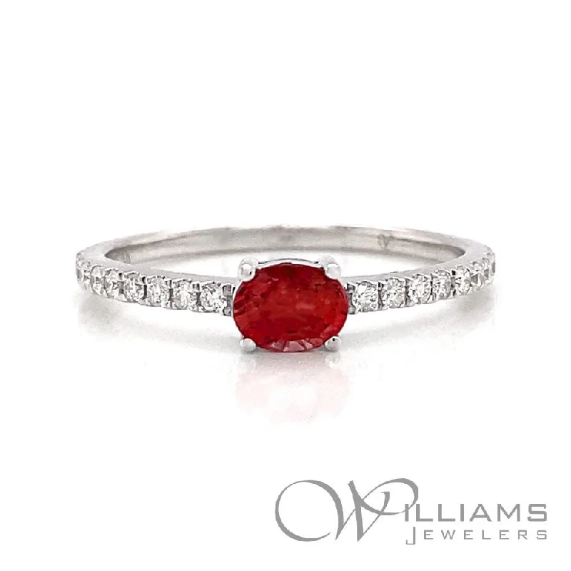 Women’s rings with intricate mandala engravings -Williams Signature 14 Karat Ruby Ring