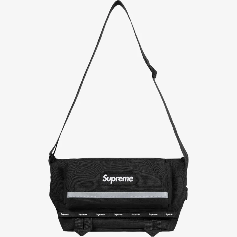 Black mesh cap for breathable summer wear -Supreme Messenger Bag Black (FW24)