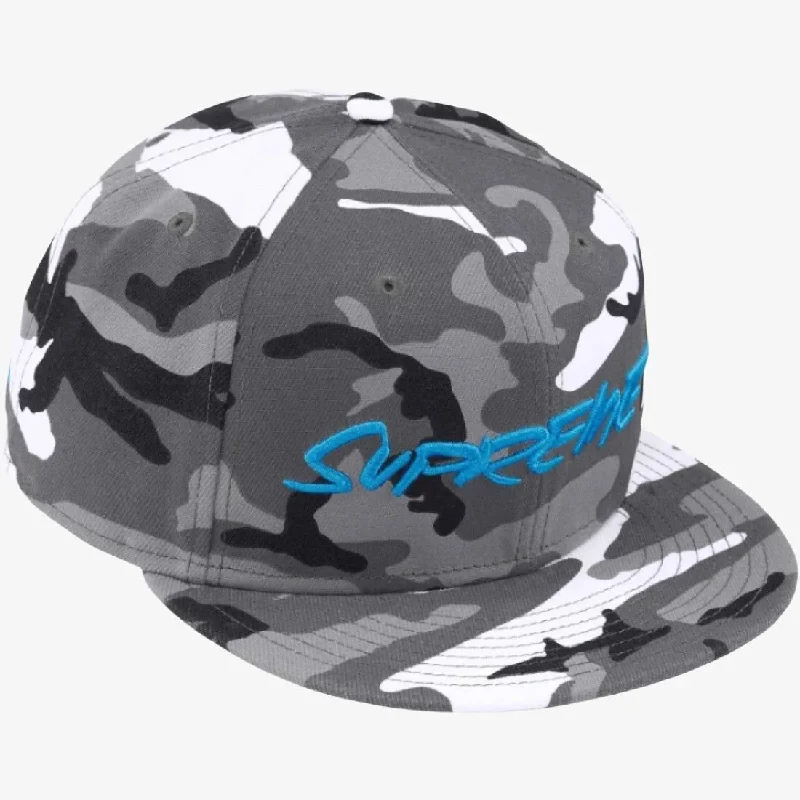 Vintage cap for retro fashion enthusiasts -Supreme x Futura x New Era 59Fifty Fitted Hat Snow Camo (SS24)