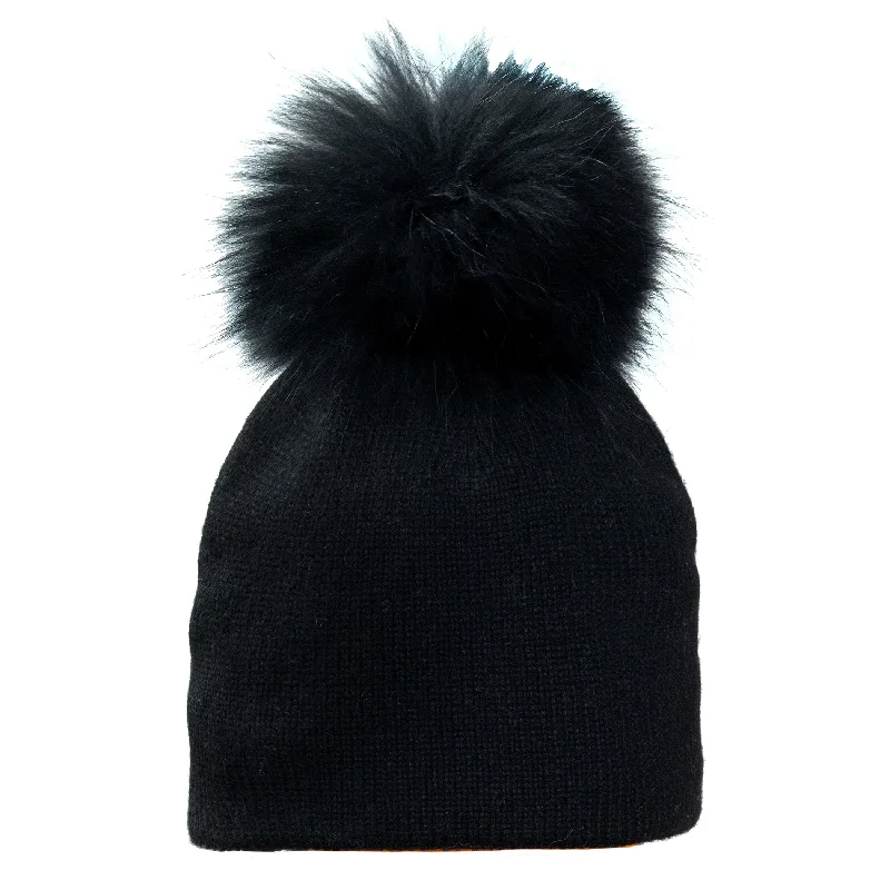 Denim dad cap for effortless casual charm -Stella Beanie Black