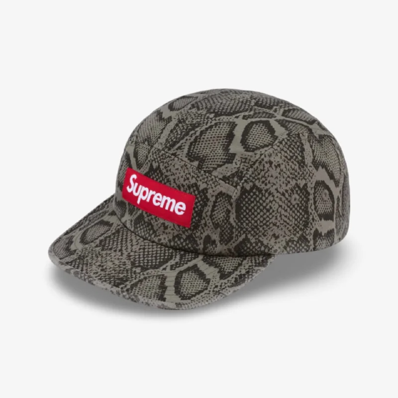 Designer dad cap for upscale casual flair -Supreme 'Washed Chino Twill' Camp Cap Snake (SS24)