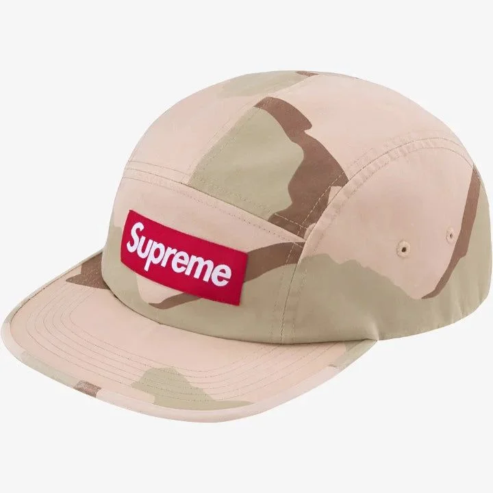 Warm wool cap for cold weather days -Supreme 'Washed Chino Twill' Camp Cap Desert Camo (SS24)