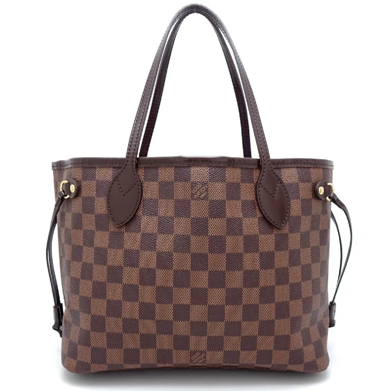 Handle bags with woven fabric for texture -Louis Vuitton  Ebene Canvas Tote Bag (Pre-Owned)