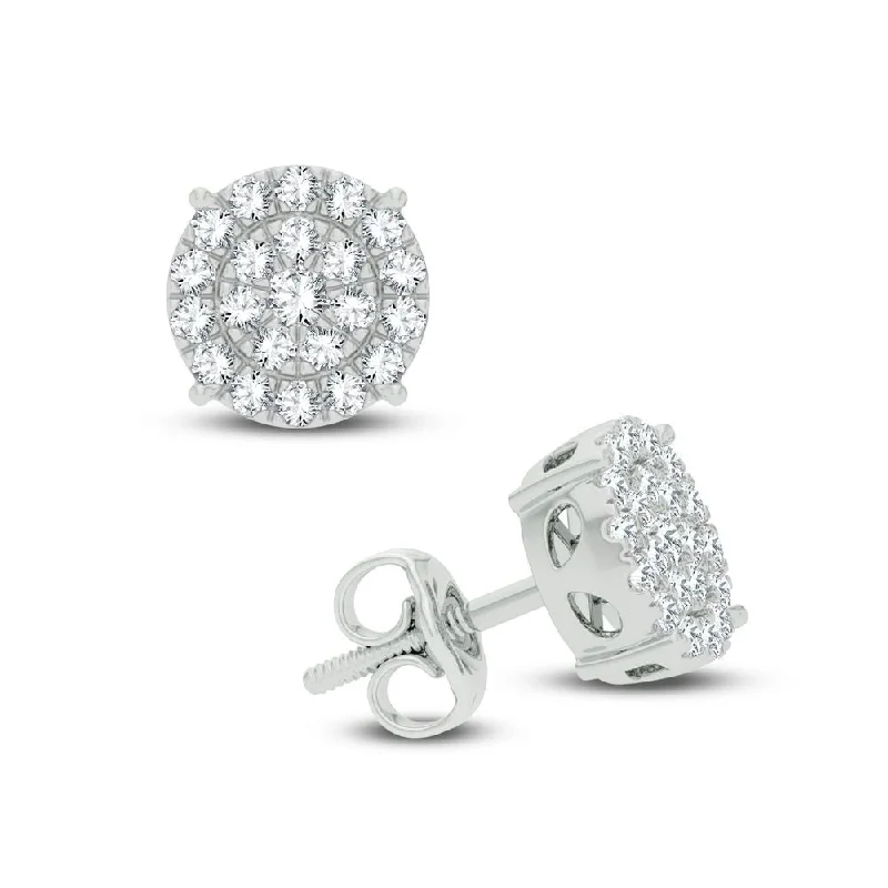 Best hoop earrings with baroque pearls for a luxurious and elegant vibe-10K 0.50ct Diamond Earring