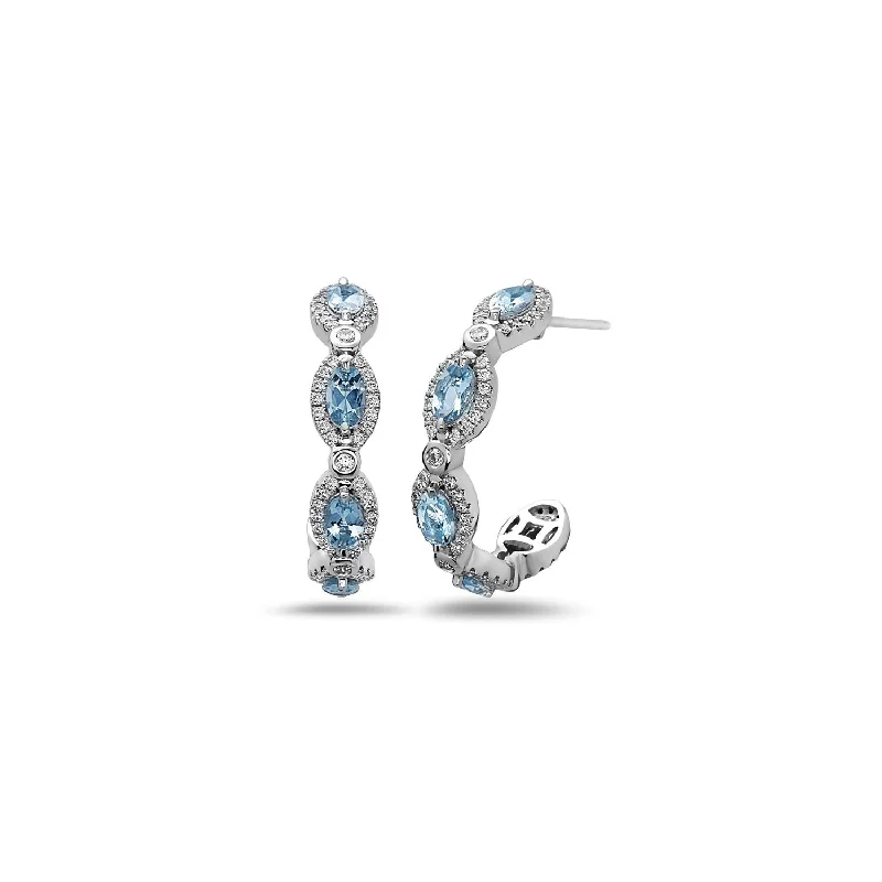 Medium hoop earrings for an everyday look with the perfect balance of style-Pastel Diamond Firefly Hoop Earring