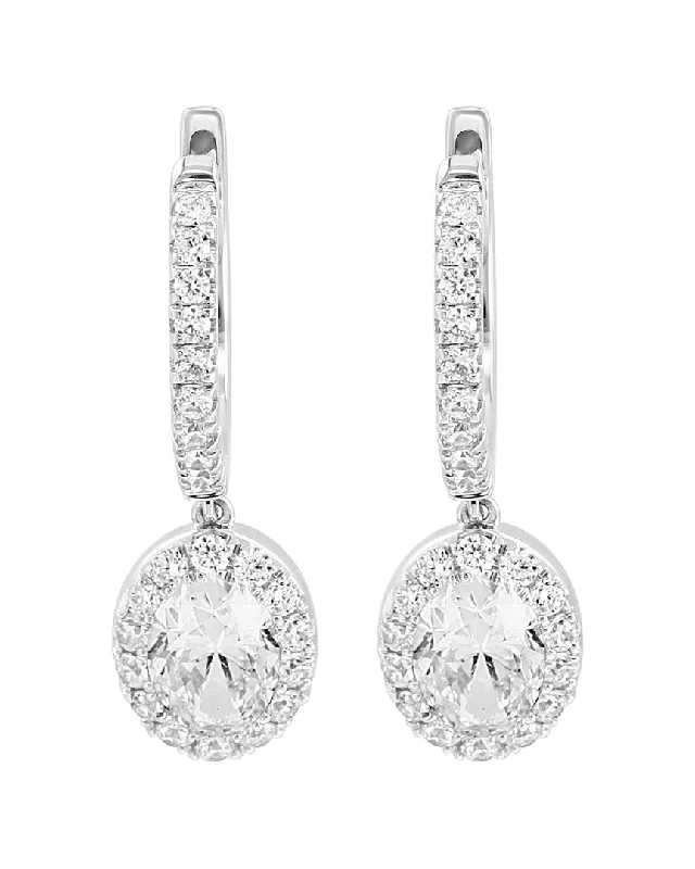 Small hoop earrings for a delicate and understated everyday wear-Effy Fine Jewelry 14K 1.93 ct. tw. Lab-Grown Diamond Hoops