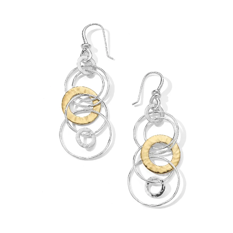 Hoop earrings with resin accents for a bold and colorful design-IPPOLITA Chimera Sterling Silver and 18K Yellow Gold Jet Set Dangle Earrings