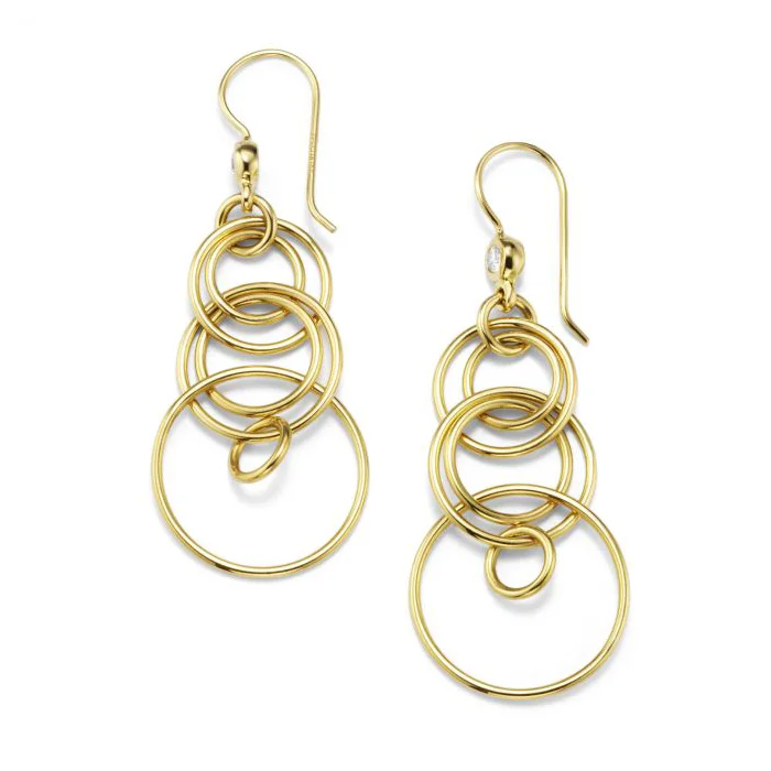 Hoop earrings with abstract shapes for an artistic and creative touch-IPPOLITA Classico 18K Yellow Gold Mini Jet Set Dangle Earrings