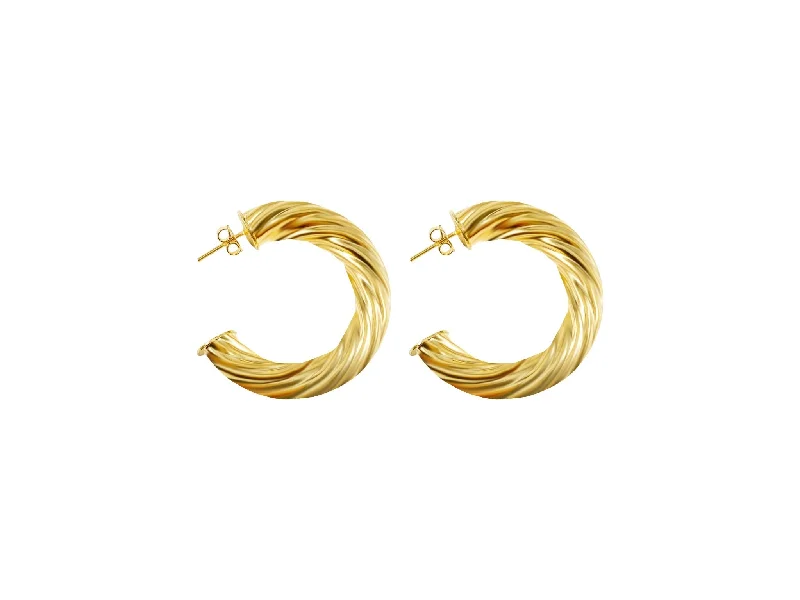 Hoop earrings with resin accents for a bold and colorful design-Isabella Hoops Petite