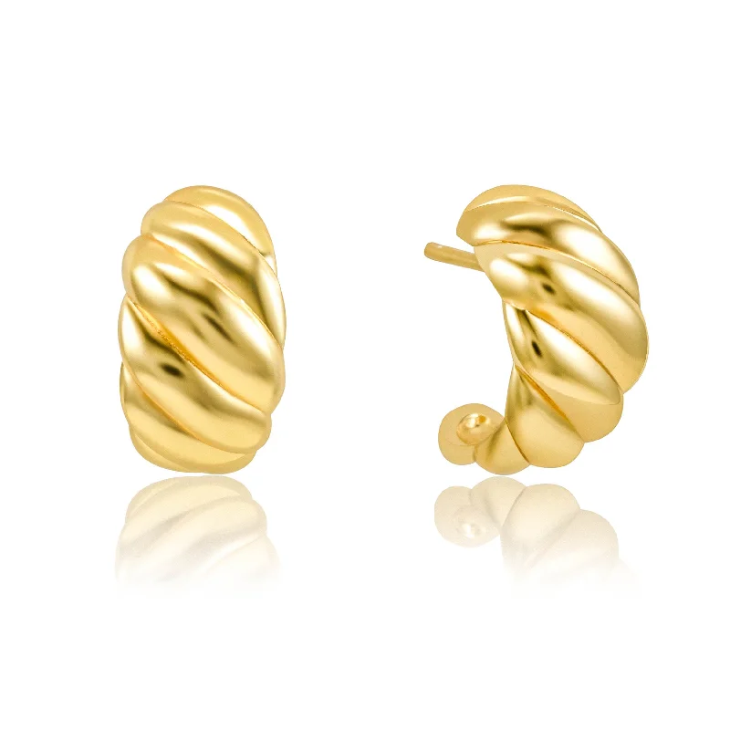 Best hoop earrings with cubic zirconia for a budget-friendly, dazzling look-Jess 14k Gold Vermeil Post Earrings