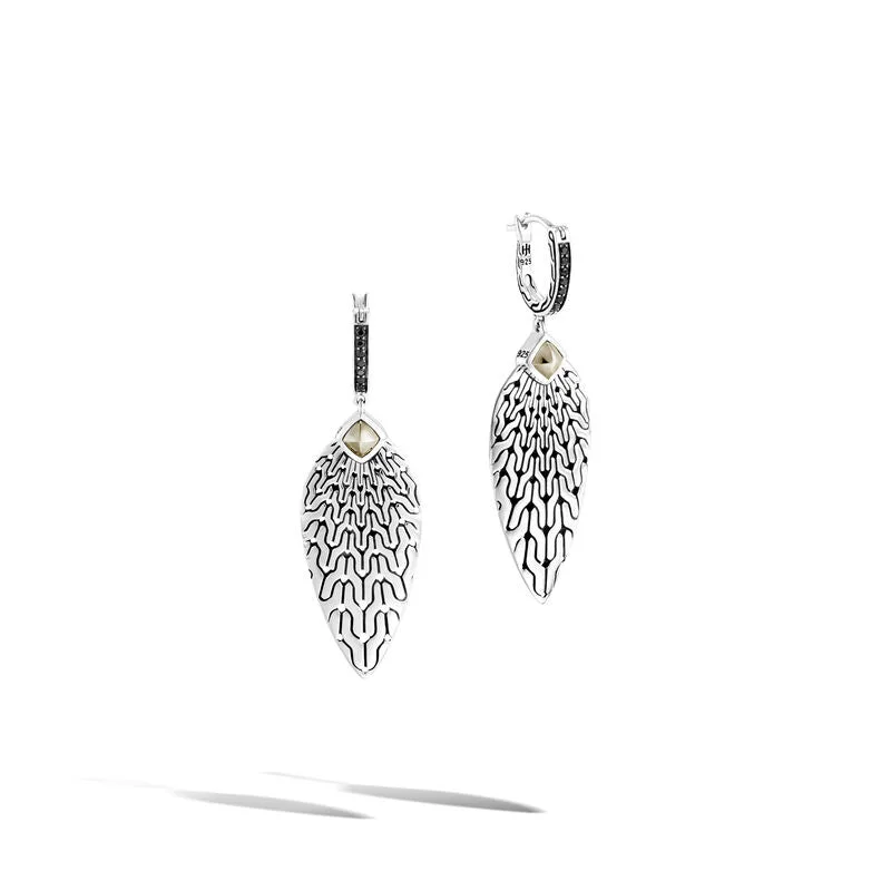 Hoop earrings with diamond-cut surfaces for added sparkle and shine-John Hardy Classic Chain Radial Carved Earrings