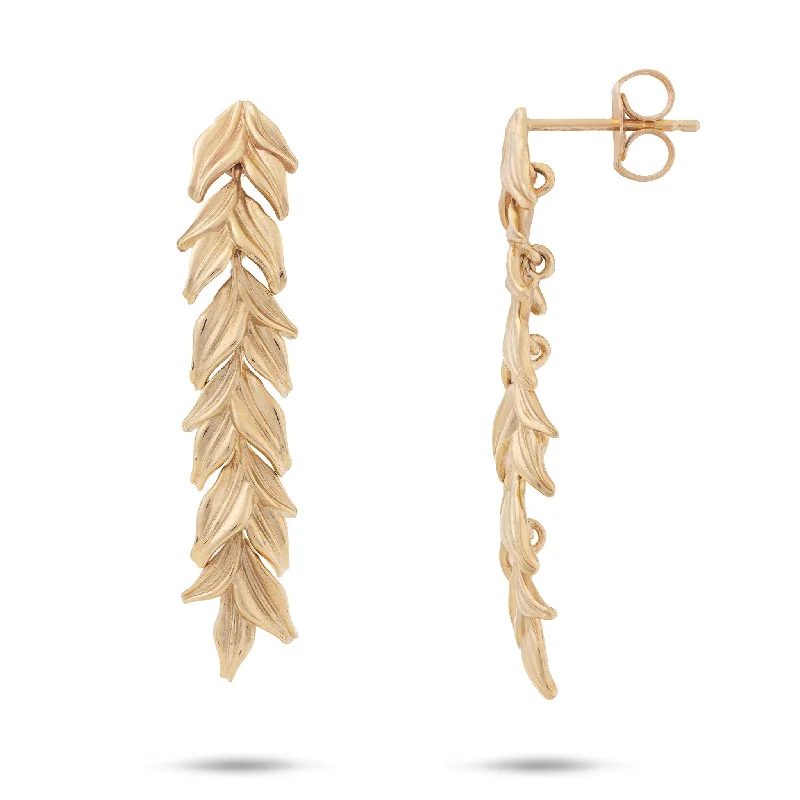 Hoop earrings with a chunky design for a bold and trendy statement-Maile Earrings in Gold - 38mm