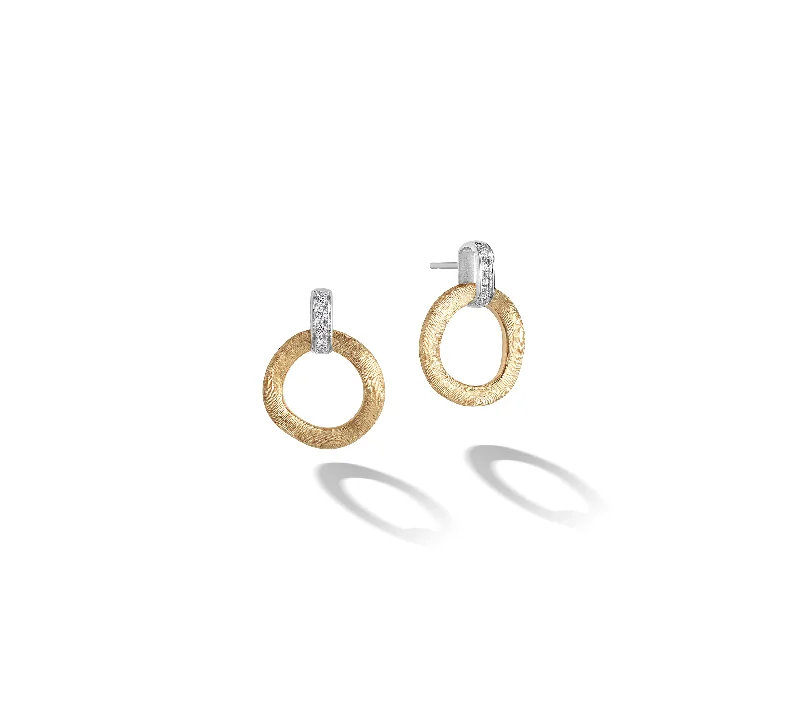 Best hoop earrings with gold for a luxurious and timeless look-Marco Bicego 18K Yellow Gold Jaipur Circle Diamond Earrings