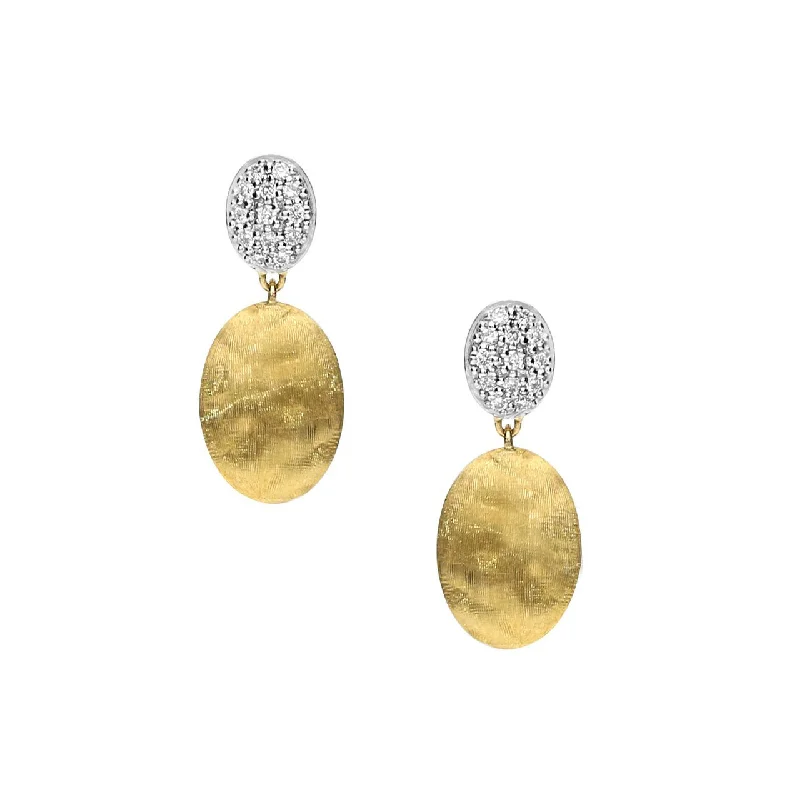 Best hoop earrings with delicate chain details for a trendy and stylish design-Marco Bicego Siviglia 18K Yellow Gold Diamond Dangle Earrings