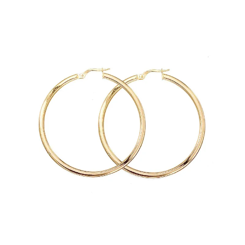 Best hoop earrings with asymmetrical designs for a fashion-forward, avant-garde look-Roberto Coin Perfect Gold Hoops Large Yellow Gold Hoop Earrings