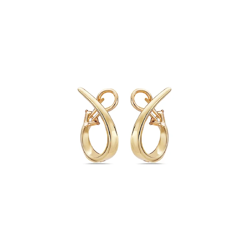 Hoop earrings with abstract shapes for an artistic and creative touch-Signature Twisted Hoop Earring