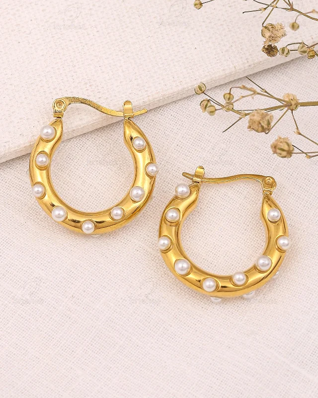 Best hoop earrings with snake chain details for a sleek and modern touch-Taha Fashionable Hoops