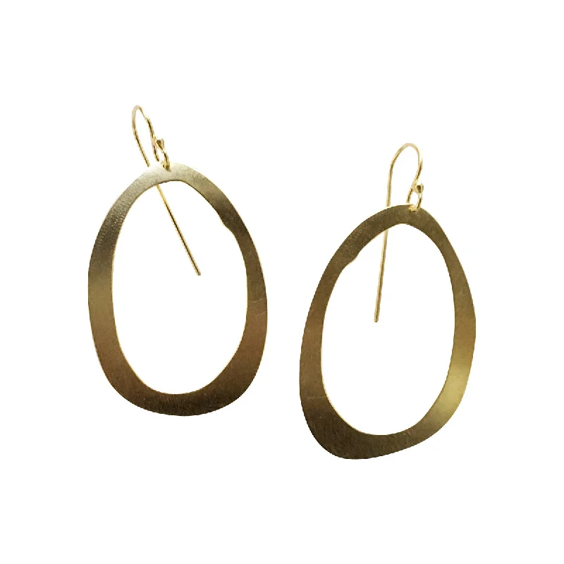 Hoop earrings with heart-shaped frames for a romantic and feminine look-thin rough cut rolled earring