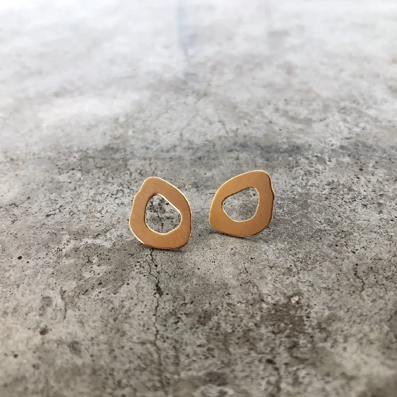 Hoop earrings with removable pendants for a versatile and customizable accessory-tiny rough cut post earring