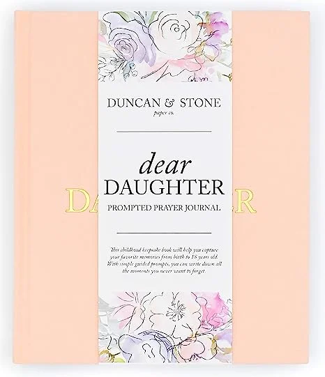 Personalized necklaces and pendants with name engravings for a custom touch-Duncan & Stone - Dear Daughter Prayer Journal