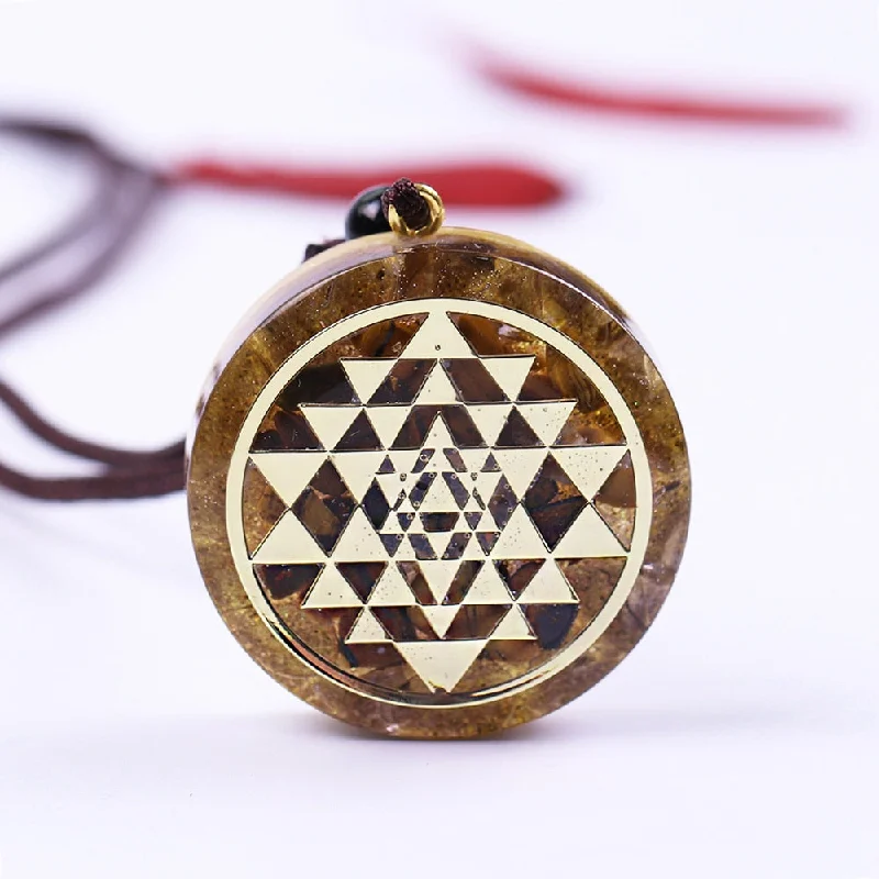 Personalized necklaces and pendants with coordinates for a meaningful location-based gift-Cosmic Guidance Orgone Necklace