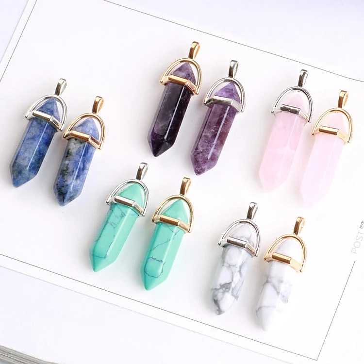 Best necklaces and pendants with seashell designs for a tropical, beachy vibe-Crystal Healer Pendant Set