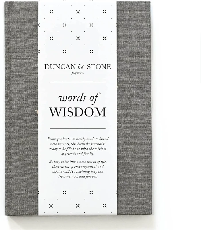 Elegant necklaces and pendants with gold chains for a chic, timeless appearance-Duncan & Stone - Words of Wisdom Keepsake Journal