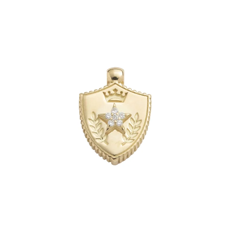 Personalized necklaces and pendants with initials for a customized and meaningful gift-Miniature Per Aspera Ad Astra Crest