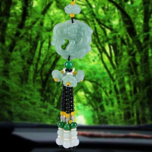 Best necklaces and pendants with intricate beadwork for a bohemian-inspired look-Green Jade Fortune Amplifier