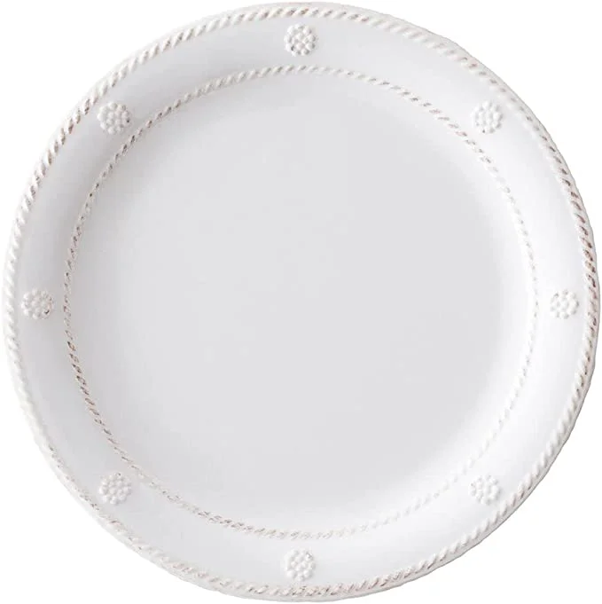 Best necklaces and pendants with butterfly wings for a delicate, graceful style-Juliska Melamine White Wash Dinner Plate