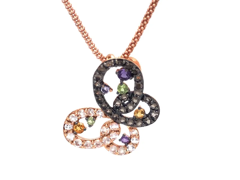 Best necklaces and pendants with butterfly wings for a delicate, graceful style-Le Vian Butterfly Necklace 14K Rose Gold