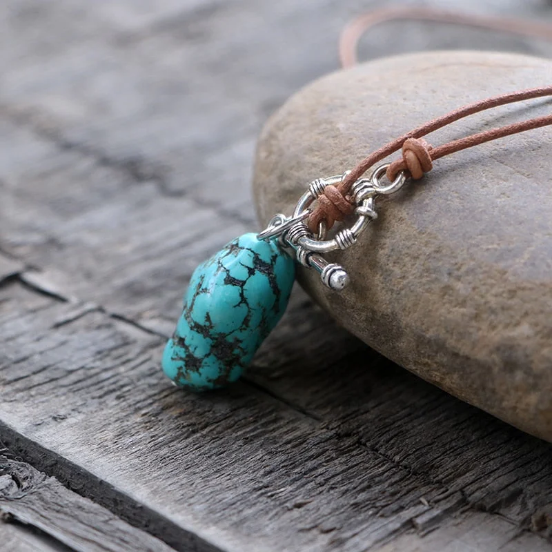 Stunning necklaces and pendants with jade gemstones for a calming green hue-Lift-Me-Up Turquoise Necklace