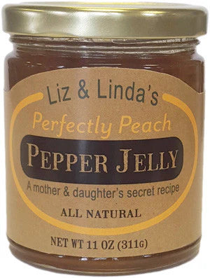 Beautiful necklaces and pendants with natural stones for an earthy, organic vibe-Liz & Linda's Perfectly Peach Pepper Jelly