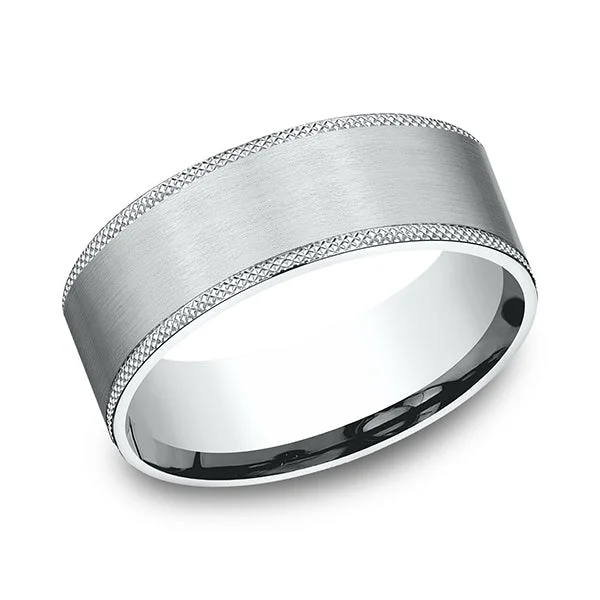 Layered necklaces and pendants for a trendy and fashionable stacked look-Comfort-Fit Design Wedding Band