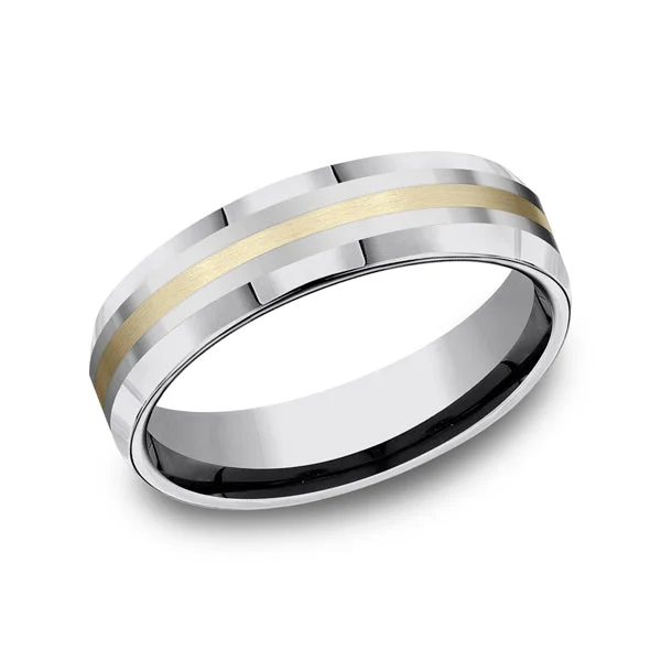 Elegant necklaces and pendants with onyx stones for a sleek, polished look-Tungsten Comfort-Fit Design Wedding Band