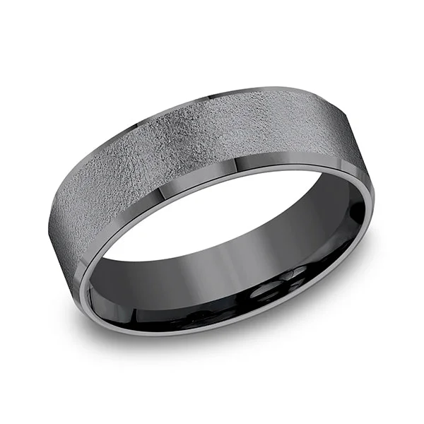 Best necklaces and pendants with floral designs for a feminine and elegant feel-Tantalum Comfort-fit wedding band