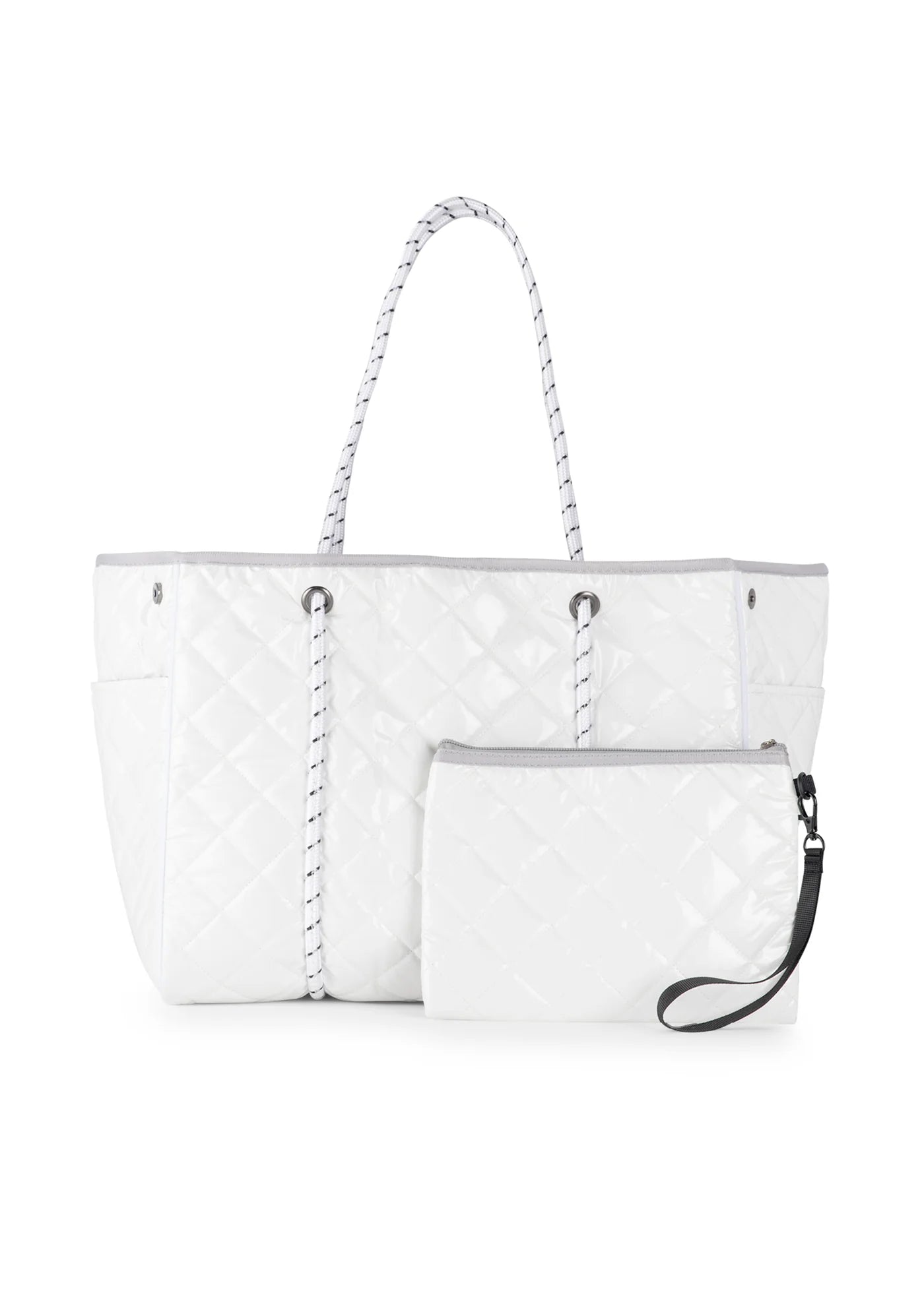 Best necklaces and pendants for everyday wear with minimalist designs-Quilted Greyson Tote - Blanc