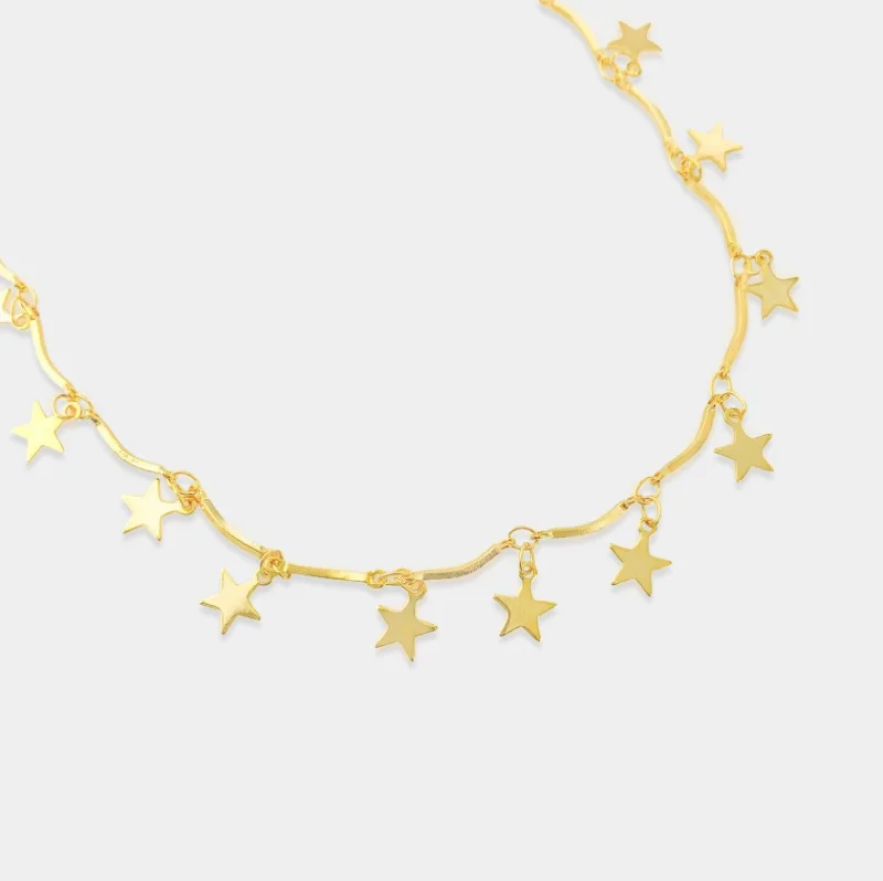 Best necklaces and pendants with seashell designs for a tropical, beachy vibe-Stars Necklace